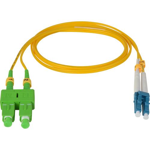 Camplex Duplex APC SC to UPC LC Singlemode 9u 125u Fiber Optic Patch Cable