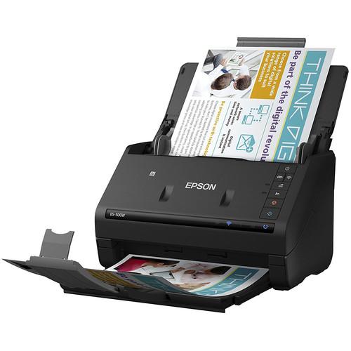 Epson WorkForce ES-500W Wireless Duplex Document Scanner
