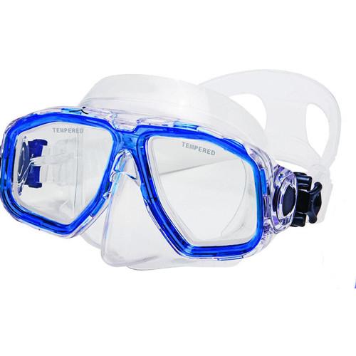 Innovative Scuba Concepts Double Lens Voyager Mask for Freediving, Snorkeling, or Scuba