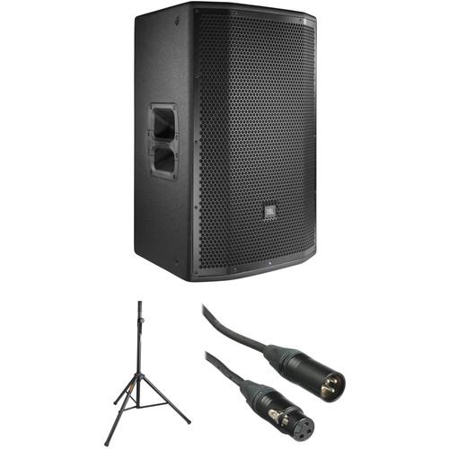 JBL PRX815W 15" Loudspeaker with Stand and Cable Kit