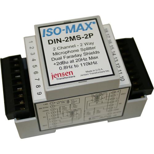 Jensen Transformers Iso-Max DIN-2MS-2P Two-Channel Mic Splitter, Jensen, Transformers, Iso-Max, DIN-2MS-2P, Two-Channel, Mic, Splitter