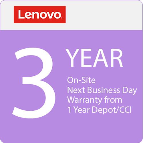 Lenovo 3-Year On-Site NBD Warranty Upgrade from 1-Year Depot CCI