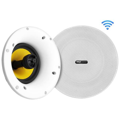 Pyle Pro 8" 300 Watt Peak In-Wall Ceiling Speaker with BT Wireless for Streaming
