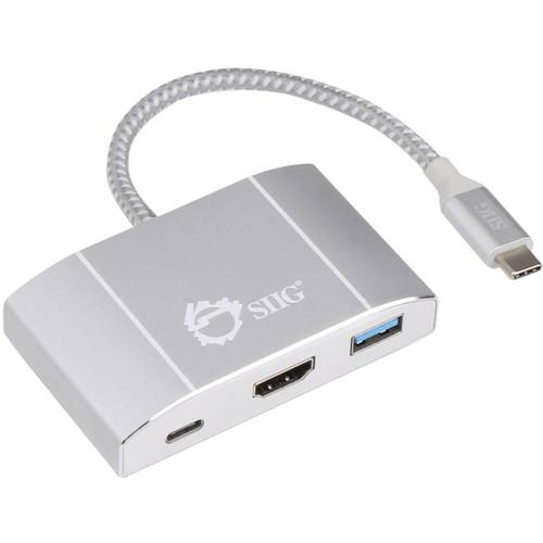 SIIG 3-Port USB 3.1 Gen 1 Multi-Adapter Hub with HDMI and Power Delivery Charging