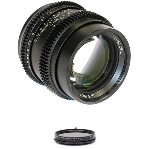 SLR Magic Cine II 50mm f 1.1 Lens & Variable ND Filter Kit