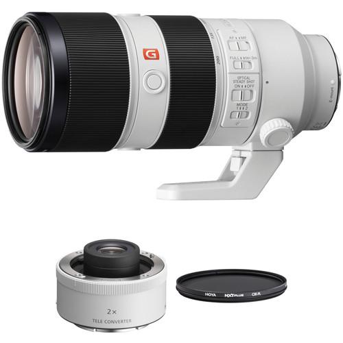 Sony FE 70-200mm f 2.8 GM OSS Lens with 2x Teleconverter Kit