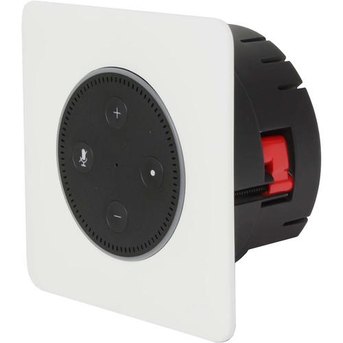 Vanguard Dynamics Flush Mount In-Wall Stereo Amplifier with 2 FLC-601 Speakers for Amazon Echo Dot