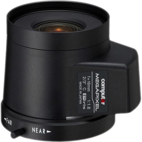 computar C-Mount 16mm f 1.6 5MP Stepping Motor Iris Lens