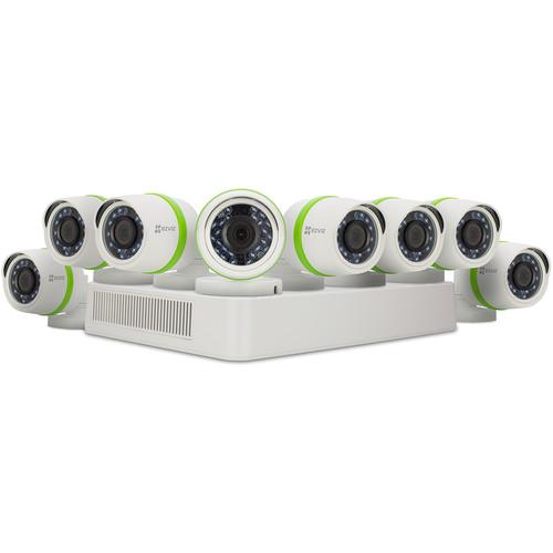 ezviz Everyday 16-Channel 1080p DVR with 2TB HDD and 8 1080p Outdoor Bullet Cameras