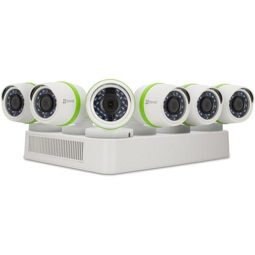 ezviz Everyday 8-Channel 1080p DVR with 2TB HDD and 6 1080p Outdoor Bullet Cameras