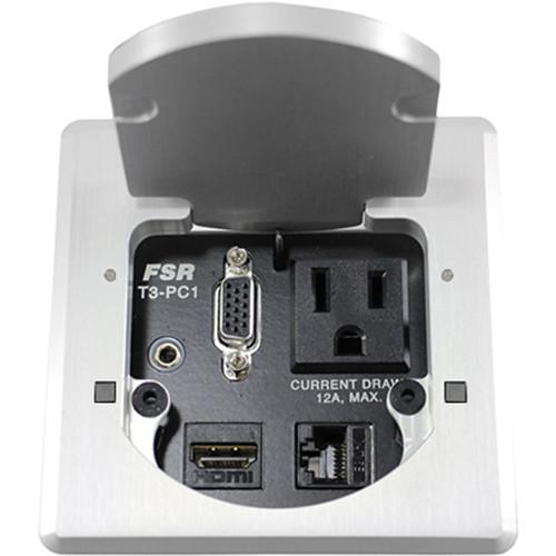 FSR 3.5" HDMI Square Table Box with Two Buttons and LEDs