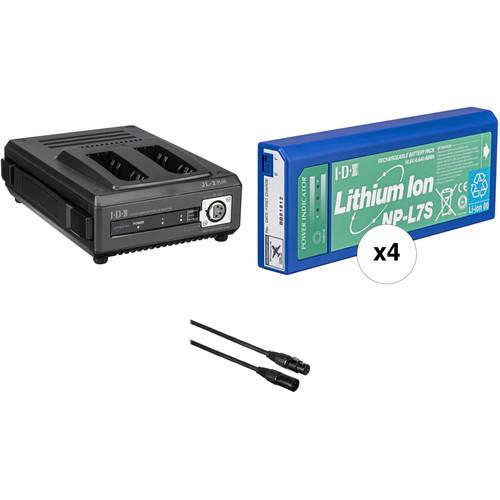 IDX System Technology NP742 NP-L7S Starter Kit - NP-L7 Batteries, 2 Position Charger Power Supply, Power Cables