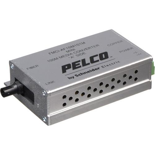 Pelco FMCI Series FMCI-AF1SM1STM 10 100 Mbps Ethernet-Optical Fiber Media Converter with ST Connector