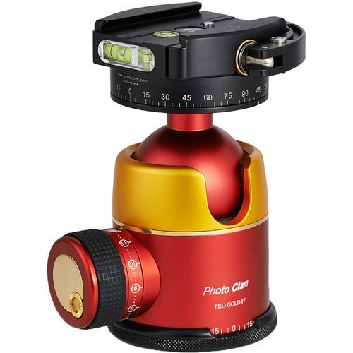 Photo Clam Pro Gold 4 Ball Head with Lever-Lock Quick Release