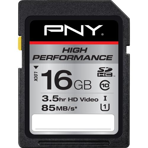PNY Technologies 16GB High Performance UHS-I SDHC Memory Card