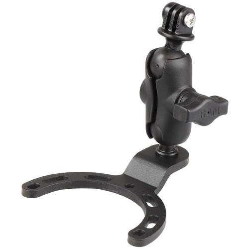 RAM MOUNTS Small Gas Tank Base with B Size 1" Ball, Short Arm, & Action Camera Mount