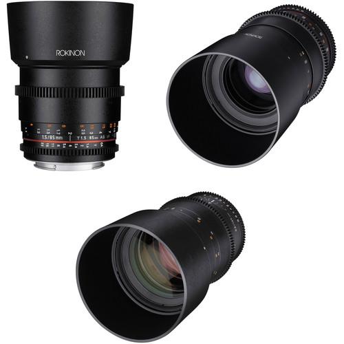 Rokinon Cine DS 85, 100, 135mm Lens Kit