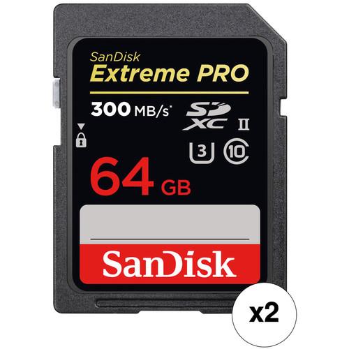 SanDisk 64GB Extreme PRO UHS-II SDXC Memory Card