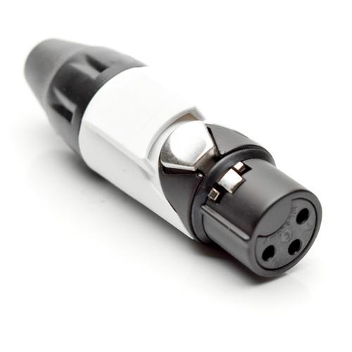 Amphenol AX3FB9M-AU 3-Pole Female XLR Connector with Gold Contacts and Black Finish
