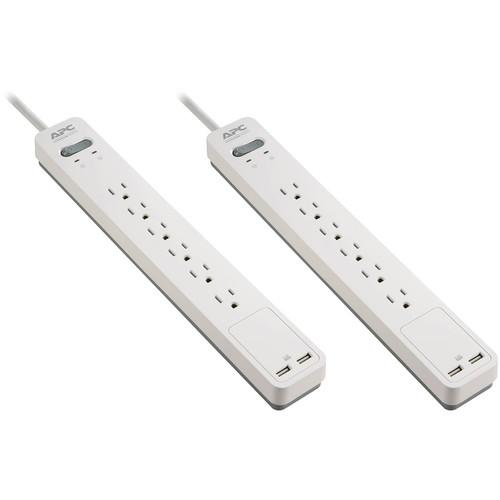 APC Essential SurgeArrest 6-Outlet Surge Protector with USB Charging