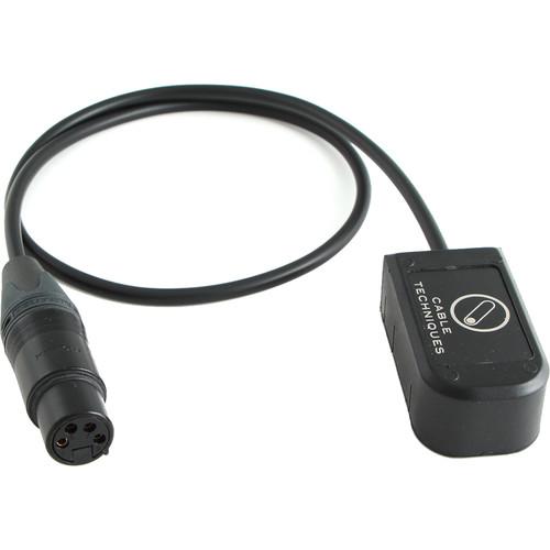 Cable Techniques CT-SMARTCAP-X4 Smart Battery Adapter Cap to XLR-4F