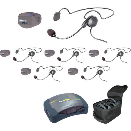 Eartec UPCYB6 UltraPAK 6-Person HUB Intercom System with Cyber Headset