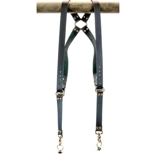 Funk Plus Cowhide Leather Ring Back Harness with 1.25" Wide Straps