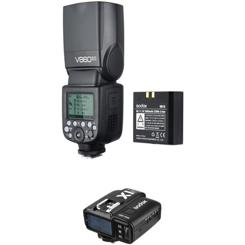 Godox VING V860IIF TTL Li-Ion Flash with X1T-F TTL Trigger Kit for Fujifilm Cameras