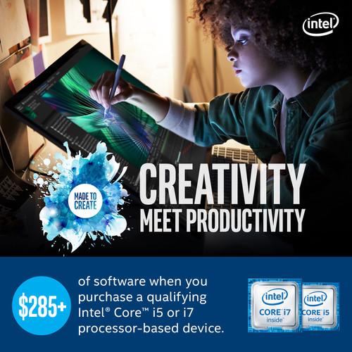 Intel Adobe Creative Bundle, Includes 7 free subscriptions or downloads