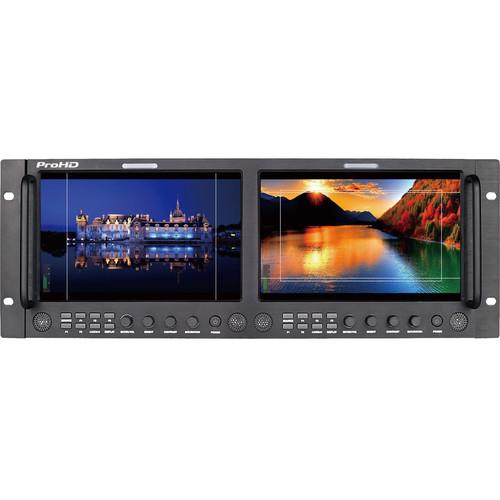 JVC Dual 9" Full HD Broadcast Rack LCD Monitor