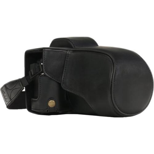 MegaGear Ever Ready PU Leather Case and Strap for Olympus OM-D E-M5 Mark II with 12-40mm Lens