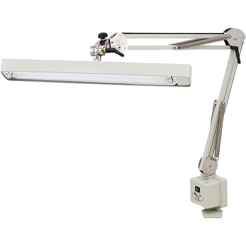 O.C. White Longline Heavy-Duty Draftsman Lamp with Table Edge Clamp