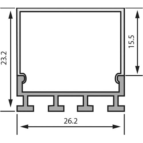 Rosco RoscoLED Tape 2615 Wide Square Profile Kit with Frosted Lens