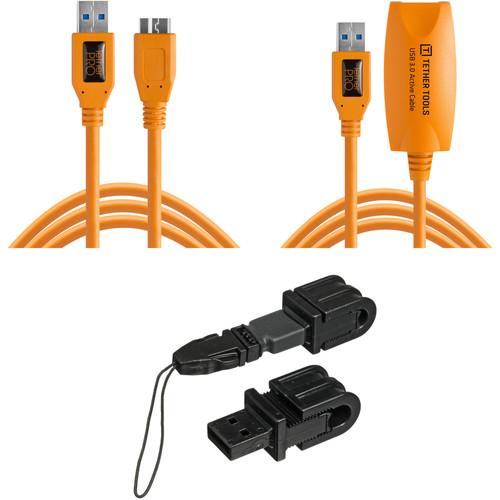 Tether Tools TetherPro USB 3.0 Cable, USB 3.0 Extension Cable & Jerkstopper Tethering Kit
