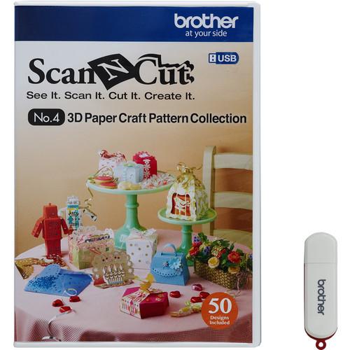 Brother USB No. 4 3D Paper Craft Pattern Collection for ScanNCut Machines