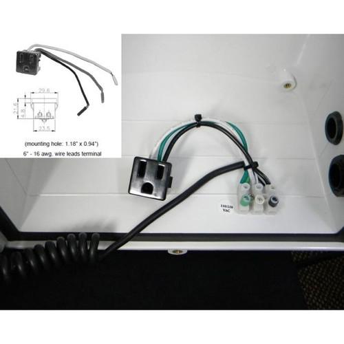 Dotworkz Single-Outlet Pigtail for 120 VAC Power Accessory