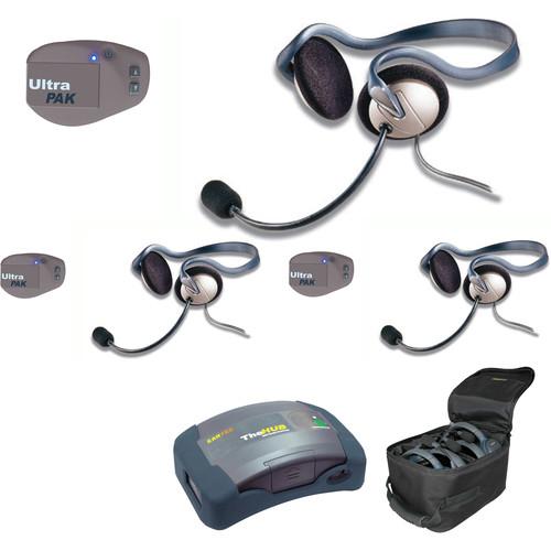 Eartec UPMON3 UltraPAK 3-Person HUB Intercom System with Monarch Headset
