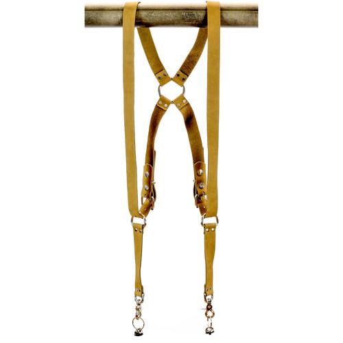 Funk Plus Suede Leather Ring Back Harness with 1.25" Wide Straps