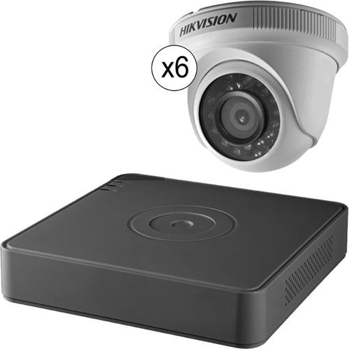 Hikvision TurboHD 8-Channel 1080p DVR with 2TB HDD and 6 1080p Outdoor Turret Cameras Kit