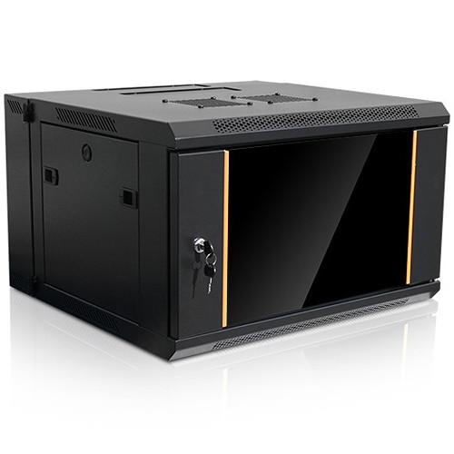 iStarUSA Claytek WMZ655-KBR1U Swing-Out Wallmount Server Cabinet with 1 RU Sliding Drawer