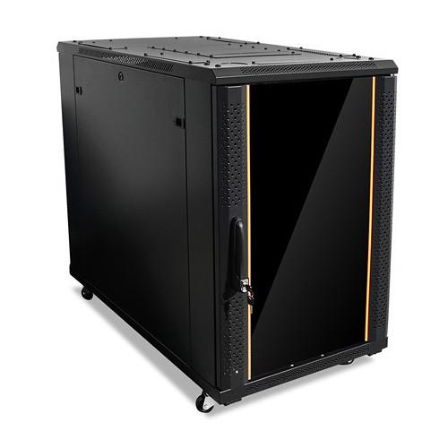 iStarUSA Claytek WNG1810-SFH25 Knock-Down Server Cabinet with 1 RU Supporting Tray