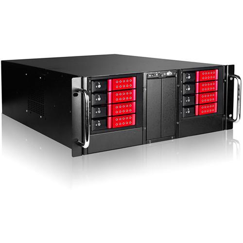 iStarUSA D410-DE8RD 4U 10-Bay Stylish Storage Server Rackmount 8x3.5" Trayless Hotswap Chassis Kit