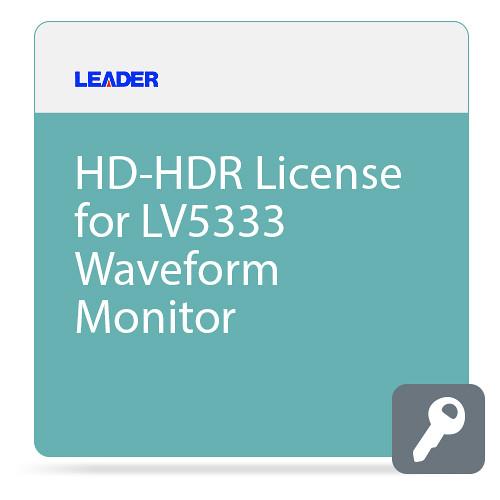 Leader HD-HDR License for LV5333 Waveform Monitor