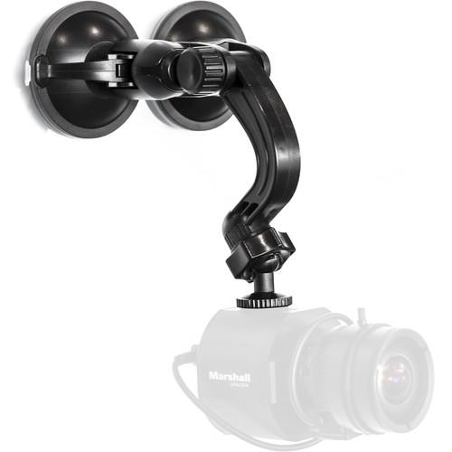 Marshall Electronics Dual Suction Cup Glass Mount with Adjustable Tilt Arm & 1 4"-20 Mount
