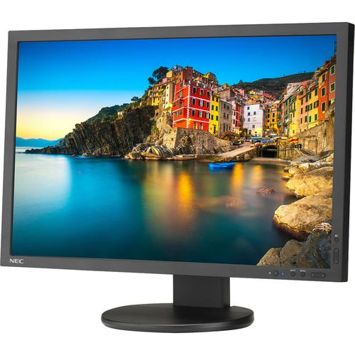 NEC P243W-BK Professional sRGB Gamut 24" 16:10 IPS Monitor with SpectraView II Color Calibration Solution