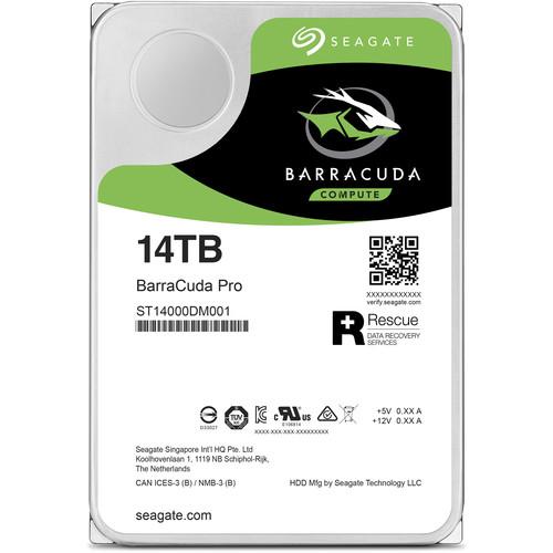 Seagate 14TB BarraCuda Pro 7200 rpm SATA III 3.5" Internal HDD