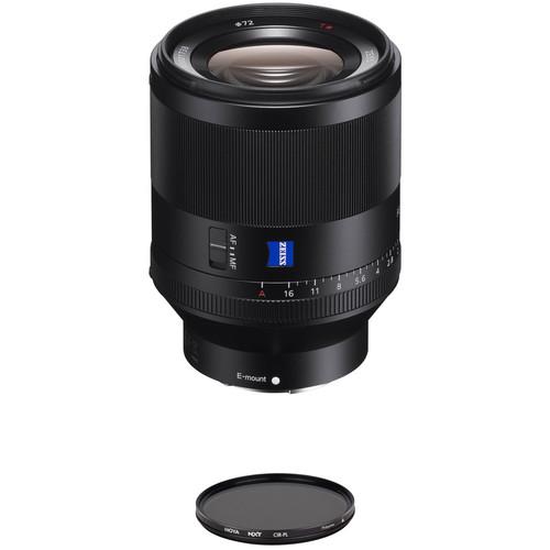 Sony Planar T* FE 50mm f 1.4 ZA Lens with Circular Polarizer Filter Kit