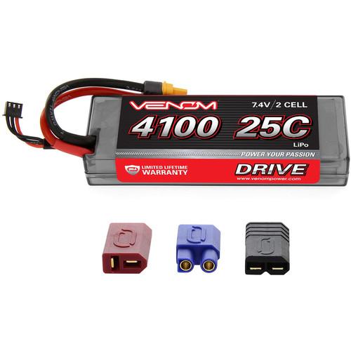 Venom Group Venom 25C 2S 4100mAh 7.4V Hard Case Lipo Battery With Universal Plug System