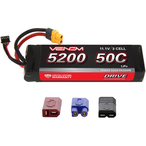 Venom Group Venom 50C 3S 5200mAh 11.1V Lipo Battery With Universal Plug