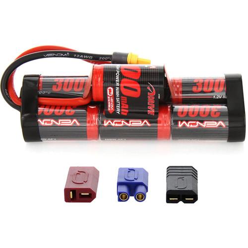 Venom Group Venom 8.4V 3000mAh 7 Cell Hump Pack NiMH Battery With Universal Plug System